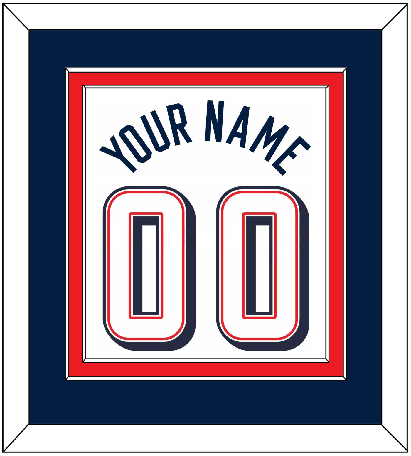 United States Men's Basketball Name & Number (Back) Combined - 2024 Olympics Home White - Signature Tier 3