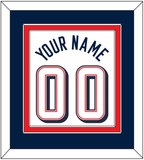 United States Men's Basketball Name & Number (Back) Combined - 2024 Olympics Home White - Double Mat 3