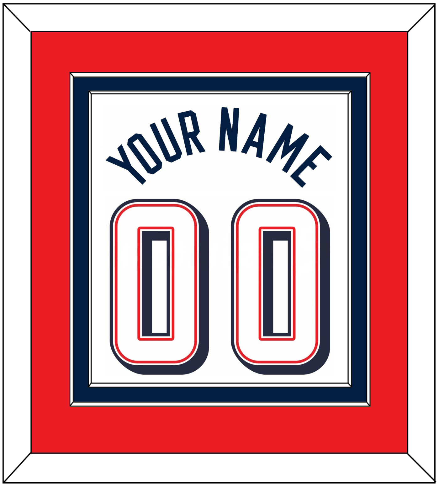United States Men's Basketball Name & Number (Back) Combined - 2024 Olympics Home White - Signature Tier 4