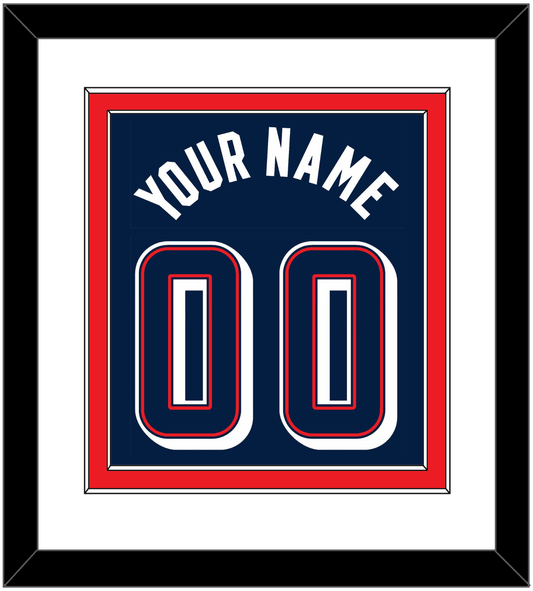 United States Men's Basketball Name & Number (Back) Combined - 2024 Olympics Road Blue - Signature Tier 1