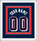 United States Men's Basketball Name & Number (Back) Combined - 2024 Olympics Road Blue - Double Mat 2