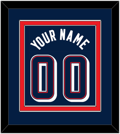 United States Men's Basketball Name & Number (Back) Combined - 2024 Olympics Road Blue - Signature Tier 2