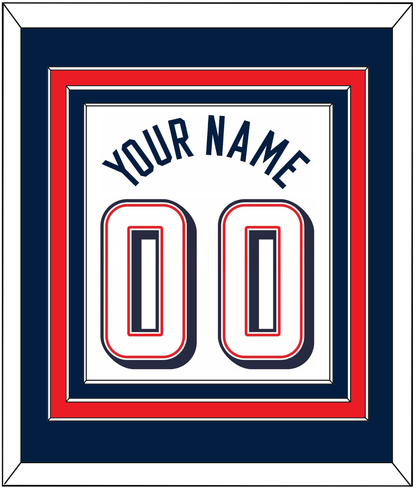 United States Men's Basketball Name & Number (Back) Combined - 2024 Olympics Home White - Premier Tier 2