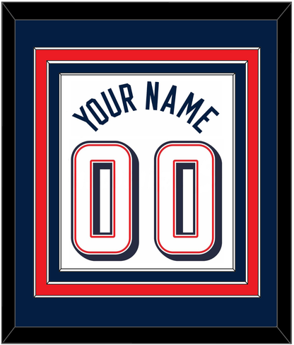 United States Men's Basketball Name & Number (Back) Combined - 2024 Olympics Home White - Premier Tier 2