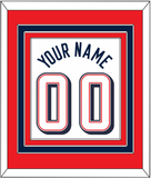 United States Men's Basketball Name & Number (Back) Combined - 2024 Olympics Home White - Triple Mat 3