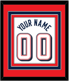 United States Men's Basketball Name & Number (Back) Combined - 2024 Olympics Home White - Triple Mat 3
