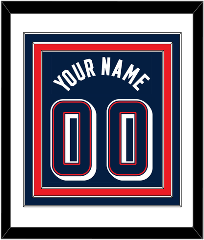 United States Men's Basketball Name & Number (Back) Combined - 2024 Olympics Road Blue - Premier Tier 1