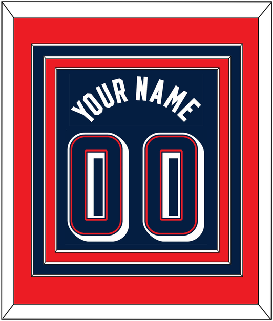 United States Men's Basketball Name & Number (Back) Combined - 2024 Olympics Road Blue - Premier Tier 3