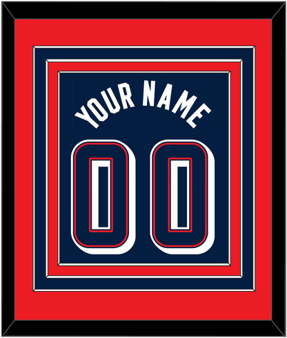 United States Men's Basketball Name & Number (Back) Combined - 2024 Olympics Road Blue - Premier Tier 3