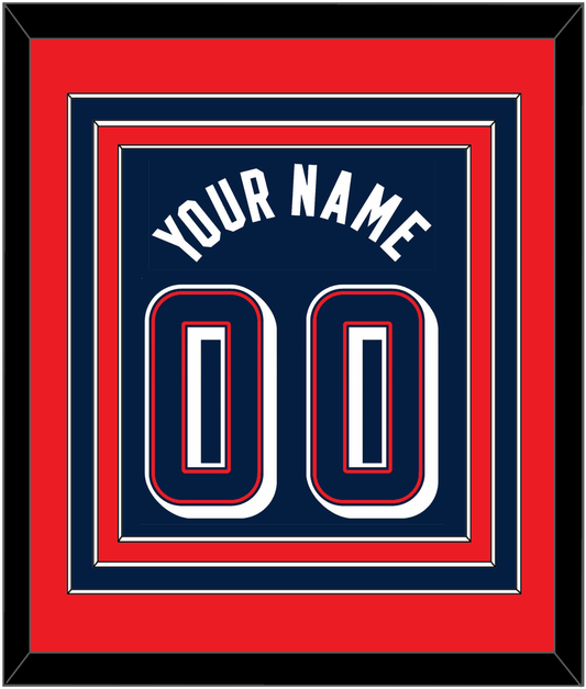 United States Men's Basketball Name & Number (Back) Combined - 2024 Olympics Road Blue - Premier Tier 3