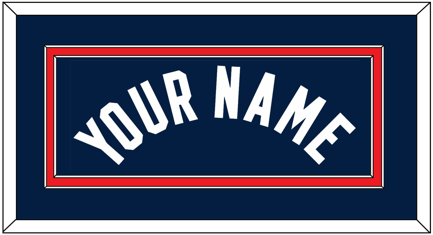 United States Men’s Basketball Name - 2024 Olympics Road Blue - Signature Tier 2