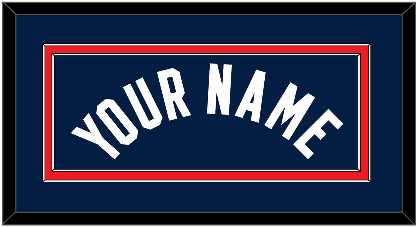 United States Men’s Basketball Name - 2024 Olympics Road Blue - Signature Tier 2