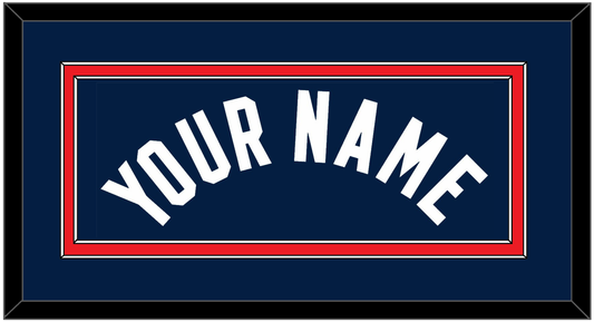 United States Men’s Basketball Name - 2024 Olympics Road Blue - Signature Tier 2