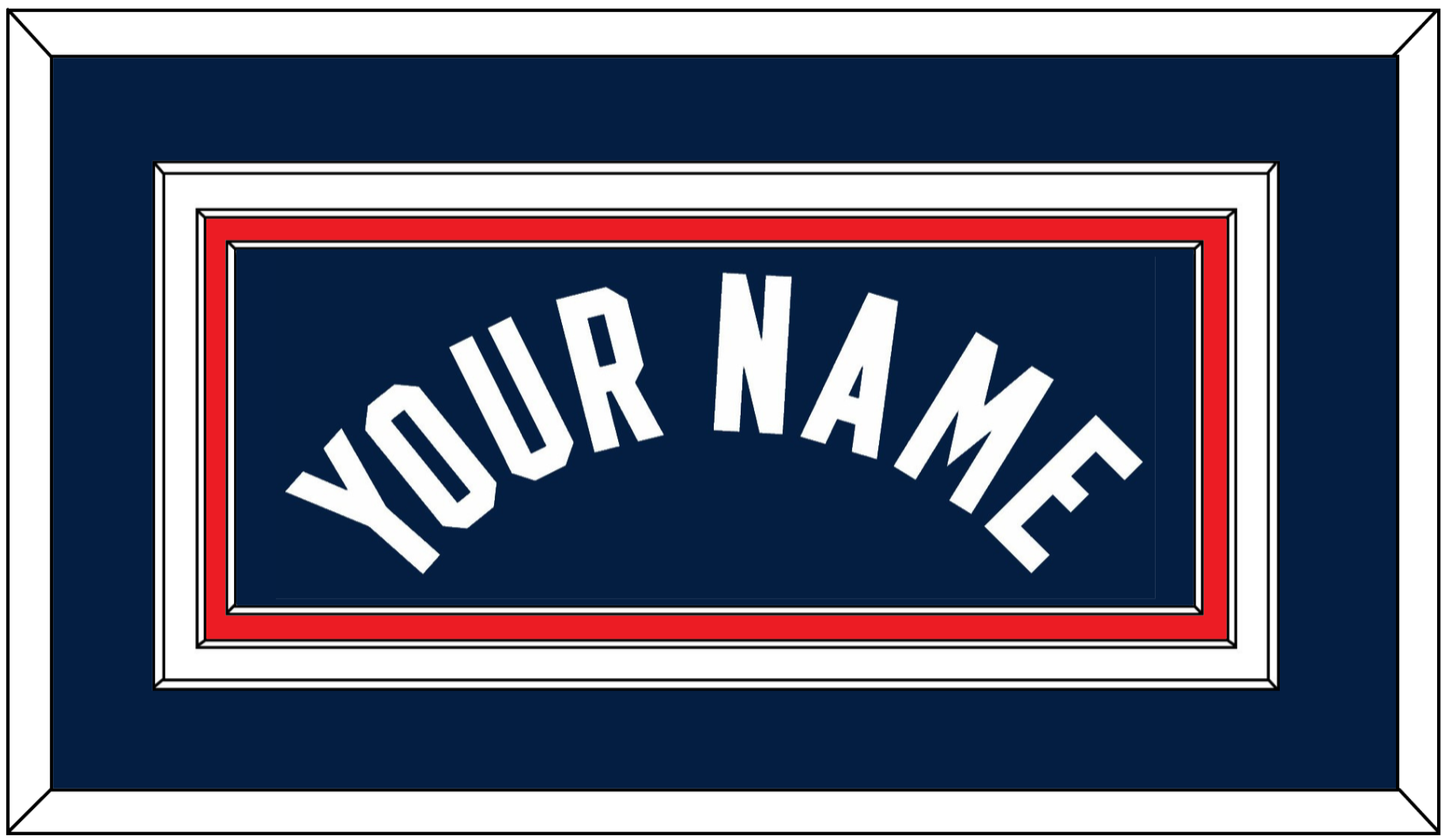 United States Men’s Basketball Name - 2024 Olympics Road Blue - Premier Tier 2