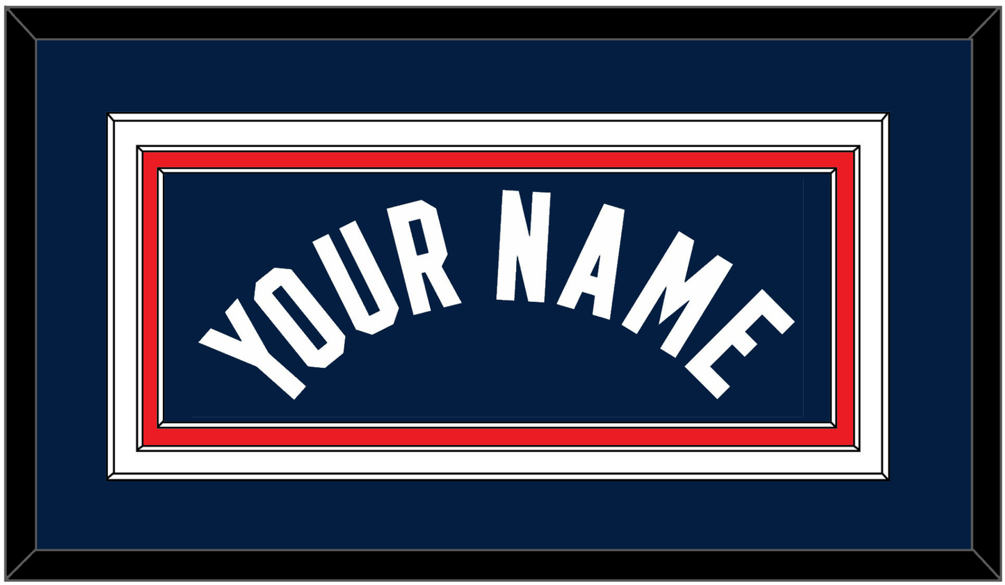 United States Men’s Basketball Name - 2024 Olympics Road Blue - Premier Tier 2