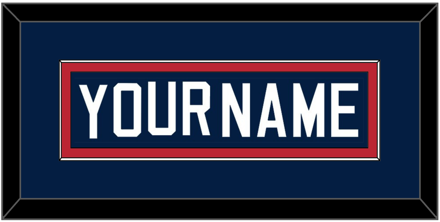 United States Men’s Hockey Nameplate - 2002 Olympics Home White - Essential Tier 2