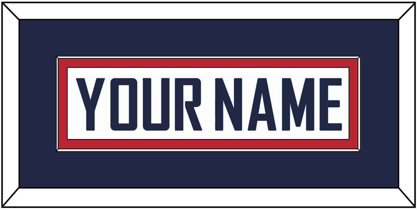 United States Men’s Hockey Nameplate - 2010 Olympics Home White - Essential Tier 2