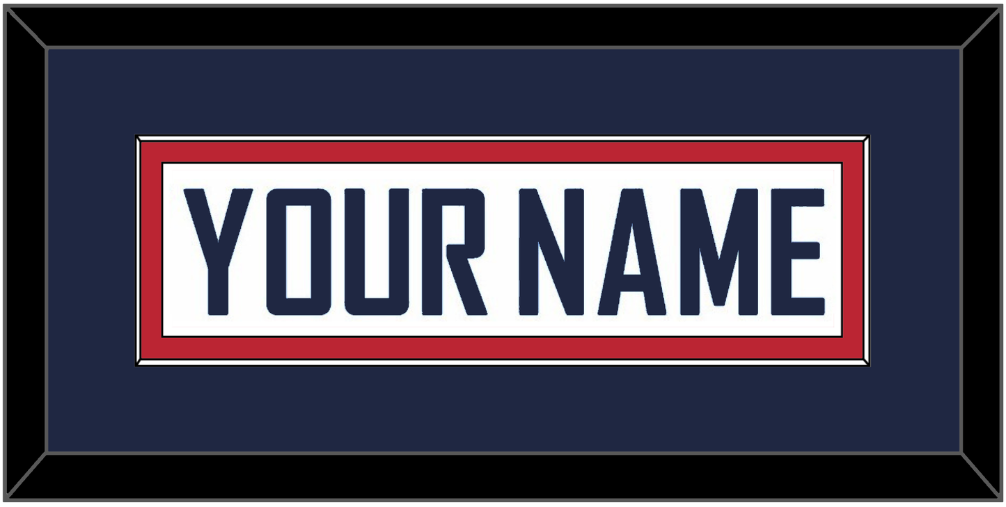 United States Men’s Hockey Nameplate - 2010 Olympics Home White - Essential Tier 2