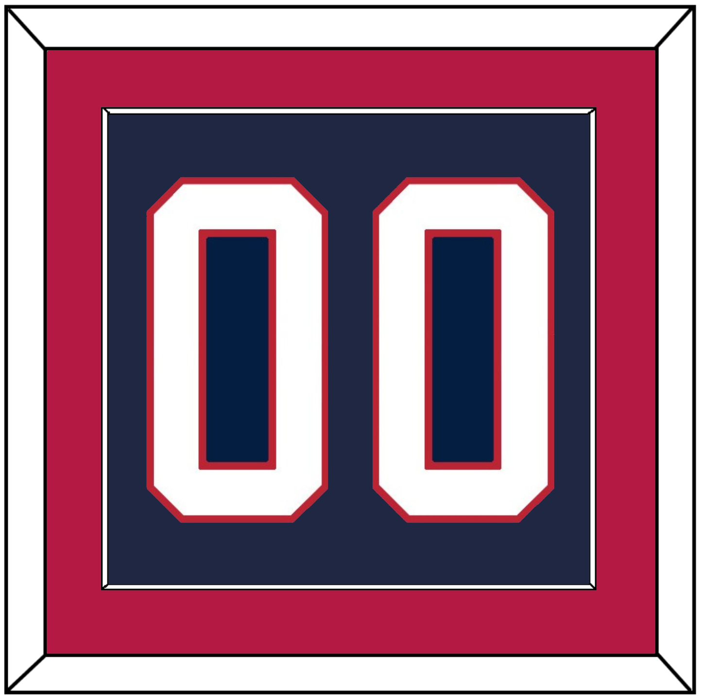 United States Men’s Hockey Number - 2002 Olympics Road Blue - Essential Tier 2