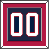 United States Men’s Hockey Number - 2002 Olympics Road Blue - Single Mat 2