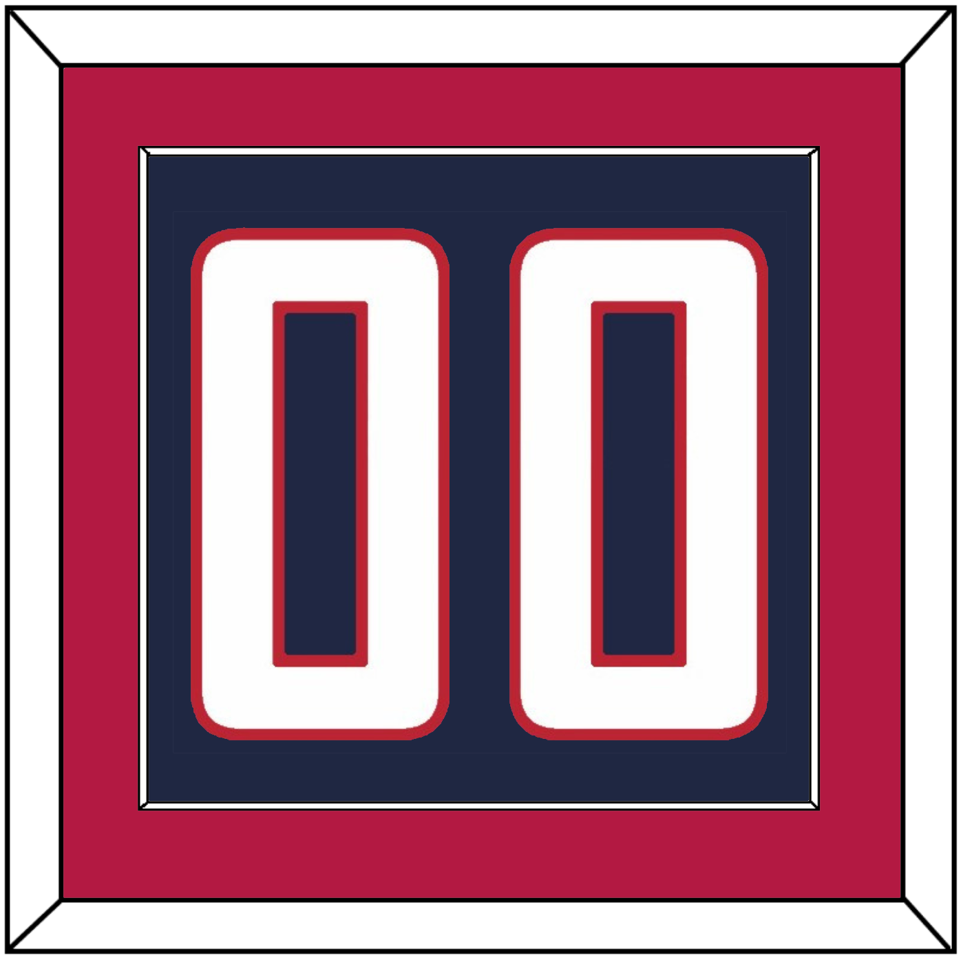United States Men’s Hockey Number - 2014 Olympics Road Blue - Essential Tier 2