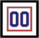 United States Men’s Hockey Number - 1980 Olympics Home White - Double Mat 1