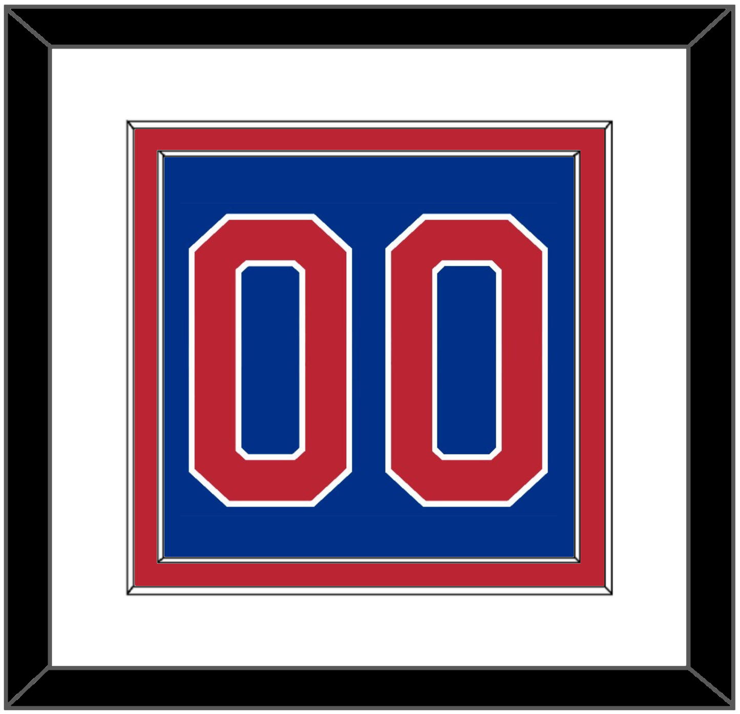 United States Men’s Hockey Number - 1980 Olympics Road Blue - Signature Tier 1
