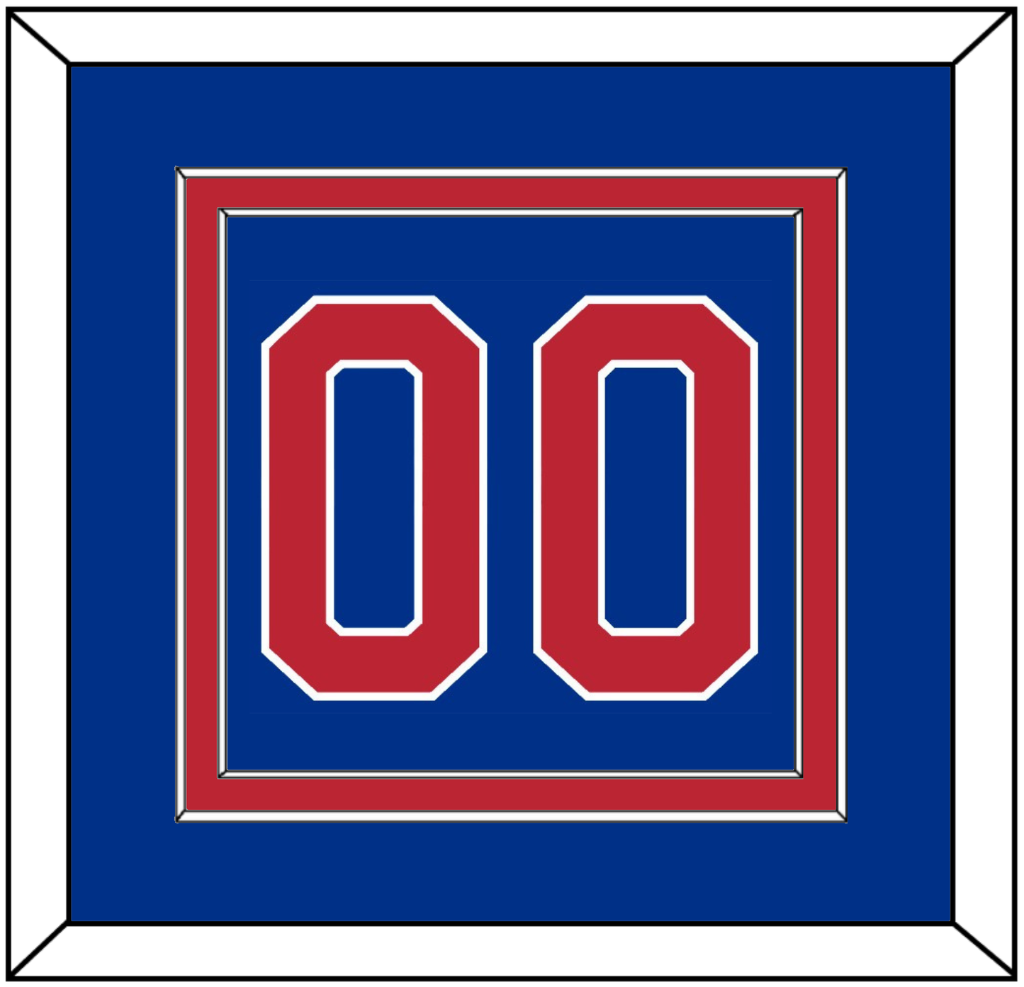 United States Men’s Hockey Number - 1980 Olympics Road Blue - Signature Tier 2
