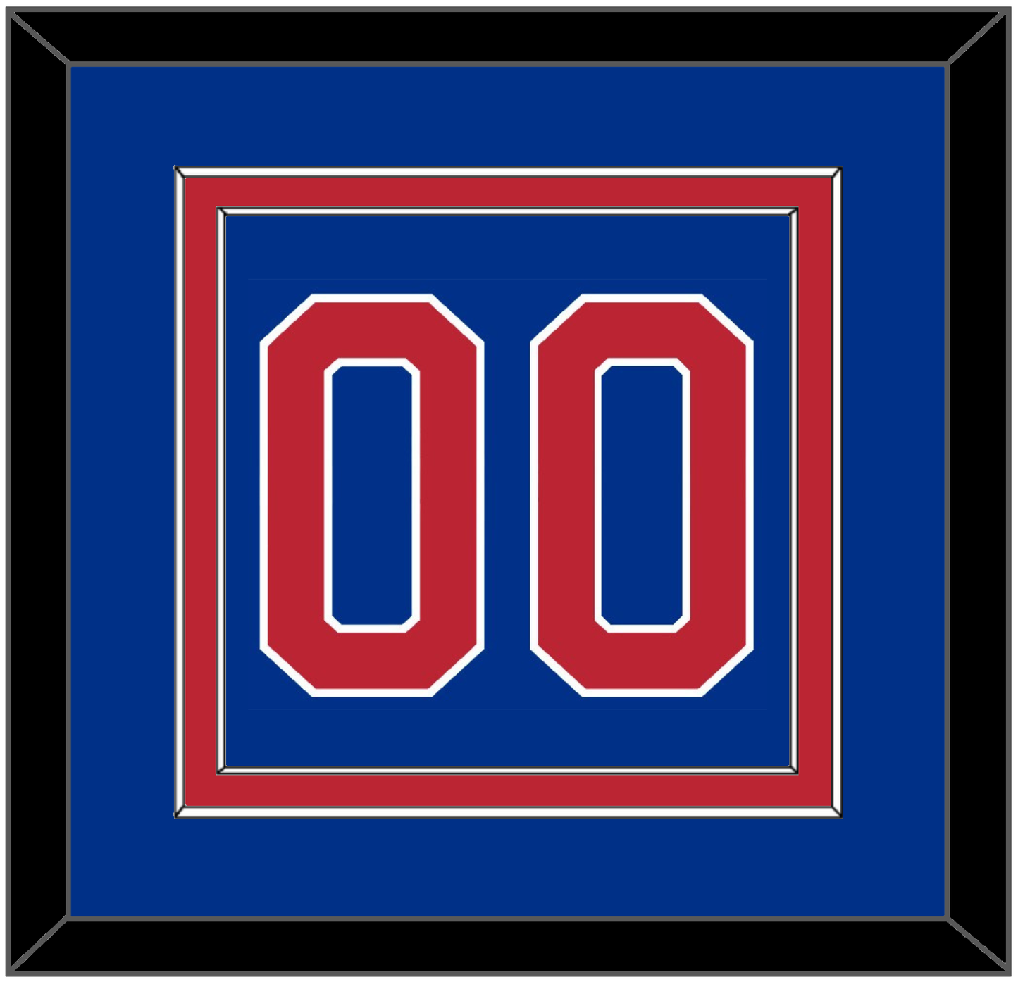 United States Men’s Hockey Number - 1980 Olympics Road Blue - Signature Tier 2