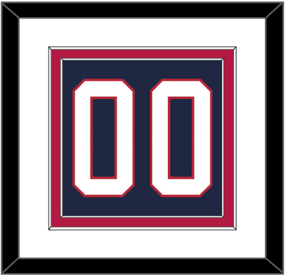 United States Men’s Hockey Number - 2002 Olympics Road Blue - Signature Tier 1