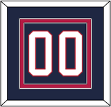 United States Men’s Hockey Number - 2002 Olympics Road Blue - Double Mat 2