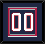 United States Men’s Hockey Number - 2002 Olympics Road Blue - Double Mat 2