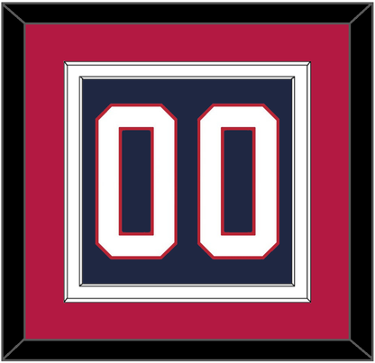 United States Men’s Hockey Number - 2002 Olympics Road Blue - Signature Tier 3