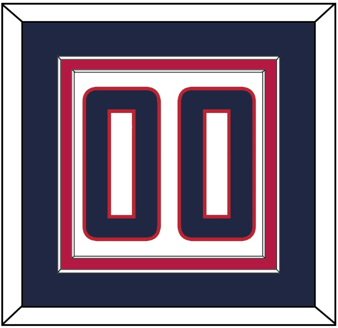 United States Men’s Hockey Number - 2014 Olympics Home White - Signature Tier 3