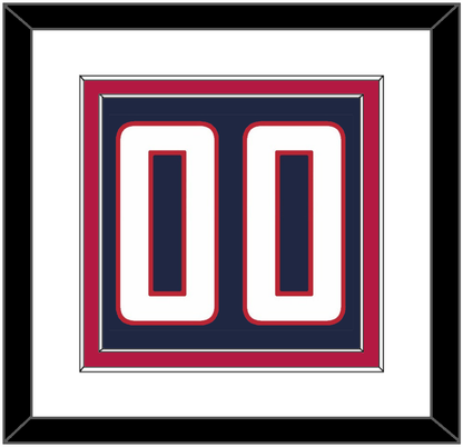 United States Men’s Hockey Number - 2010 Olympics Road Blue - Signature Tier 1