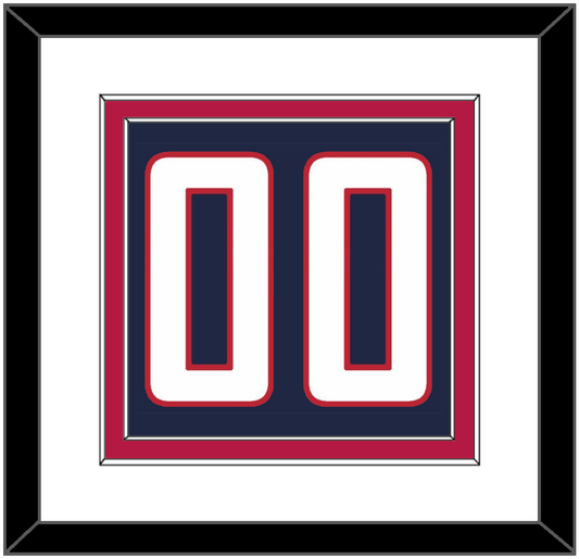 United States Men’s Hockey Number - 2010 Olympics Road Blue - Signature Tier 1