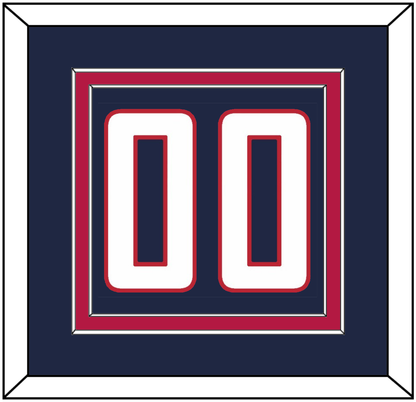 United States Men’s Hockey Number - 2014 Olympics Road Blue - Signature Tier 2