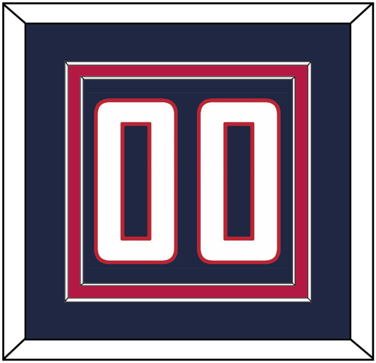 United States Men’s Hockey Number - 2010 Olympics Road Blue - Signature Tier 2