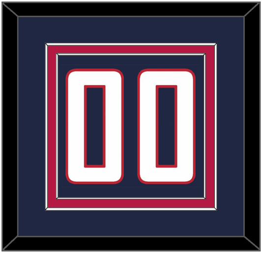 United States Men’s Hockey Number - 2010 Olympics Road Blue - Signature Tier 2