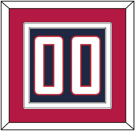 United States Men’s Hockey Number - 2010 Olympics Road Blue - Signature Tier 3