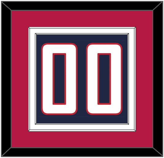 United States Men’s Hockey Number - 2010 Olympics Road Blue - Signature Tier 3