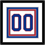 United States Men’s Hockey Number - 1980 Olympics Home White - Triple Mat 1