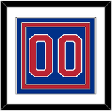 United States Men’s Hockey Number - 1980 Olympics Road Blue - Triple Mat 1