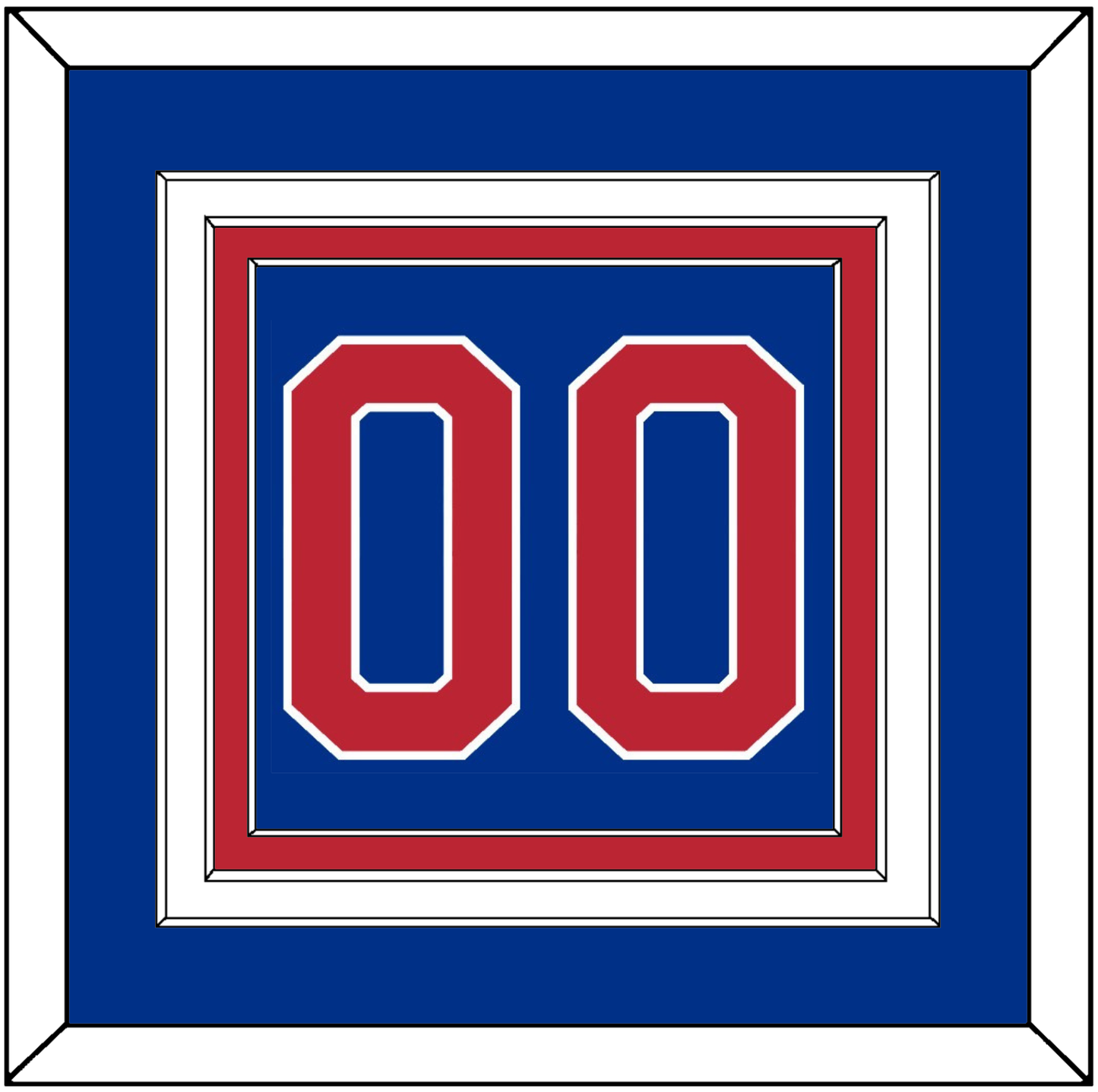 United States Men’s Hockey Number - 1980 Olympics Road Blue - Premier Tier 2