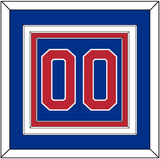 United States Men’s Hockey Number - 1980 Olympics Road Blue - Triple Mat 2