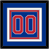 United States Men’s Hockey Number - 1980 Olympics Road Blue - Triple Mat 2