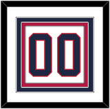 United States Men’s Hockey Number - 2002 Olympics Home White - Triple Mat 1