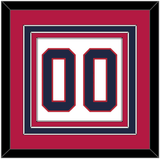 United States Men’s Hockey Number - 2002 Olympics Home White - Triple Mat 3