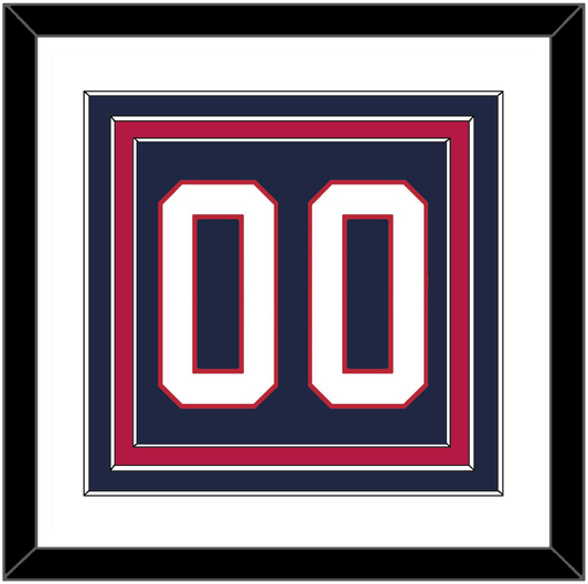 United States Men’s Hockey Number - 2002 Olympics Road Blue - Premier Tier 1