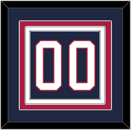 United States Men’s Hockey Number - 2002 Olympics Road Blue - Premier Tier 2
